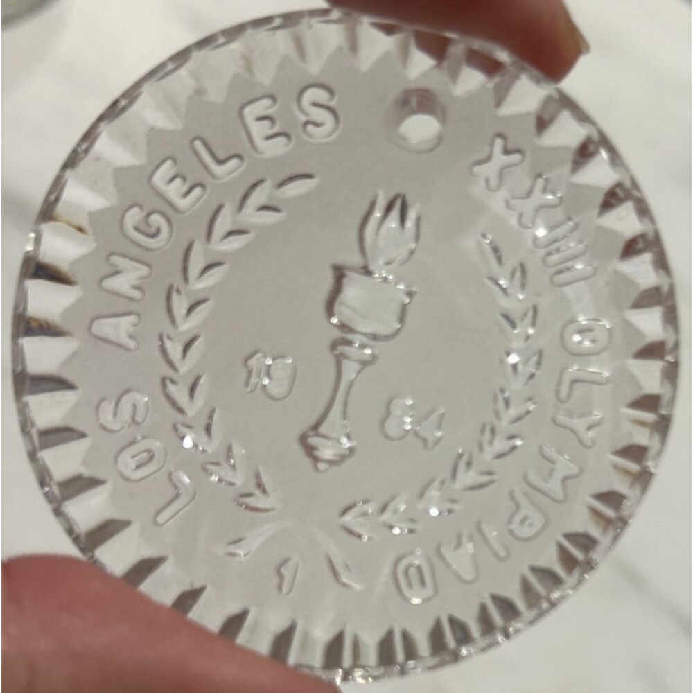 Waterford Crystal & Cabo Company Cased Medal 1984 Los Angeles Olympic Games
